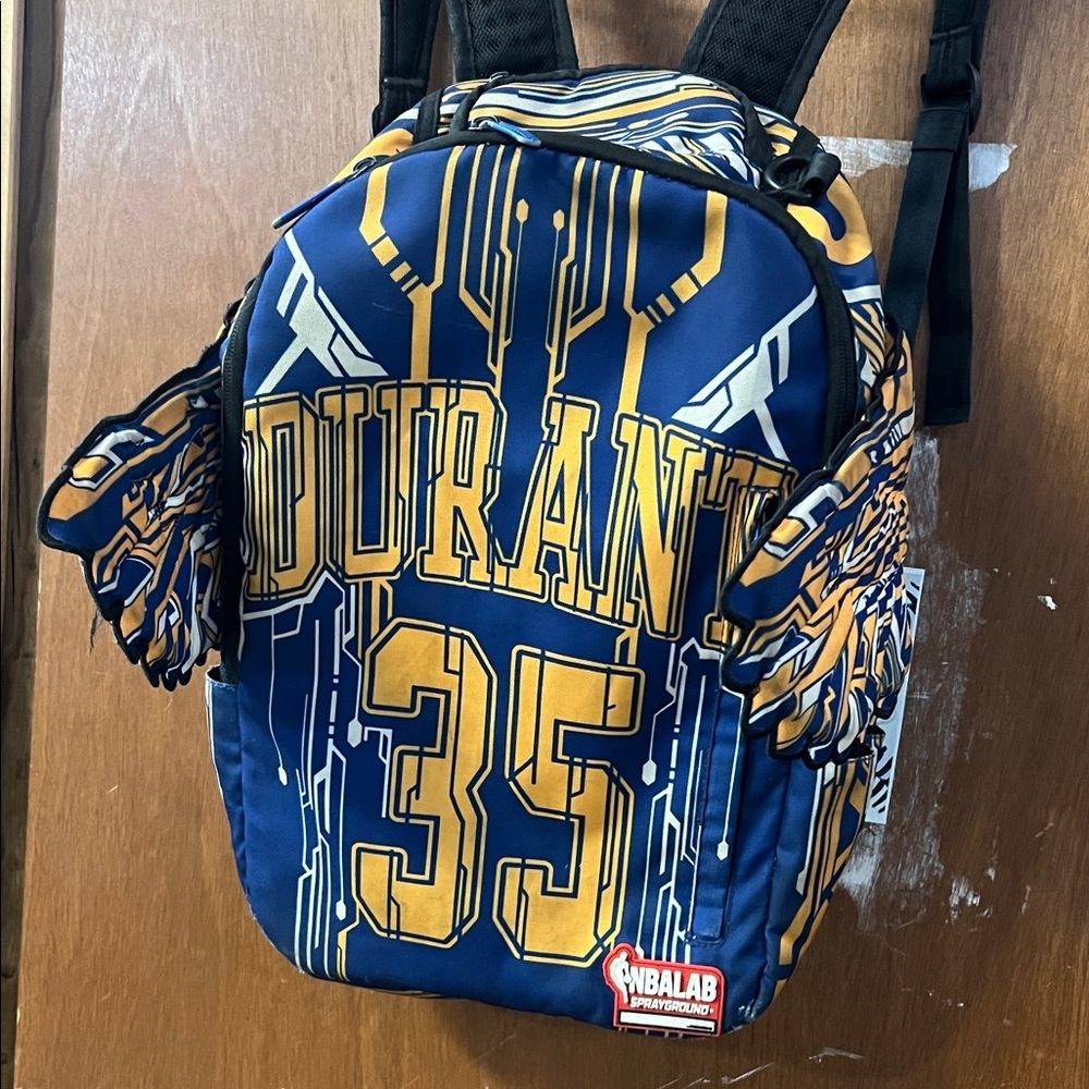NBA Blue and Gold Durant Backpack